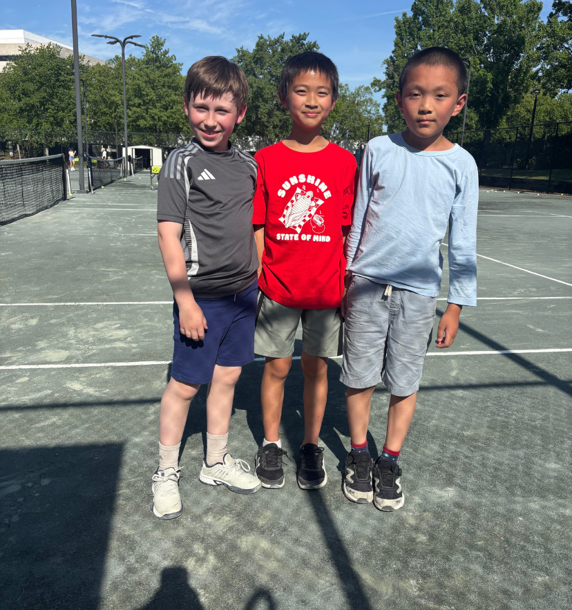 Group of players on court
